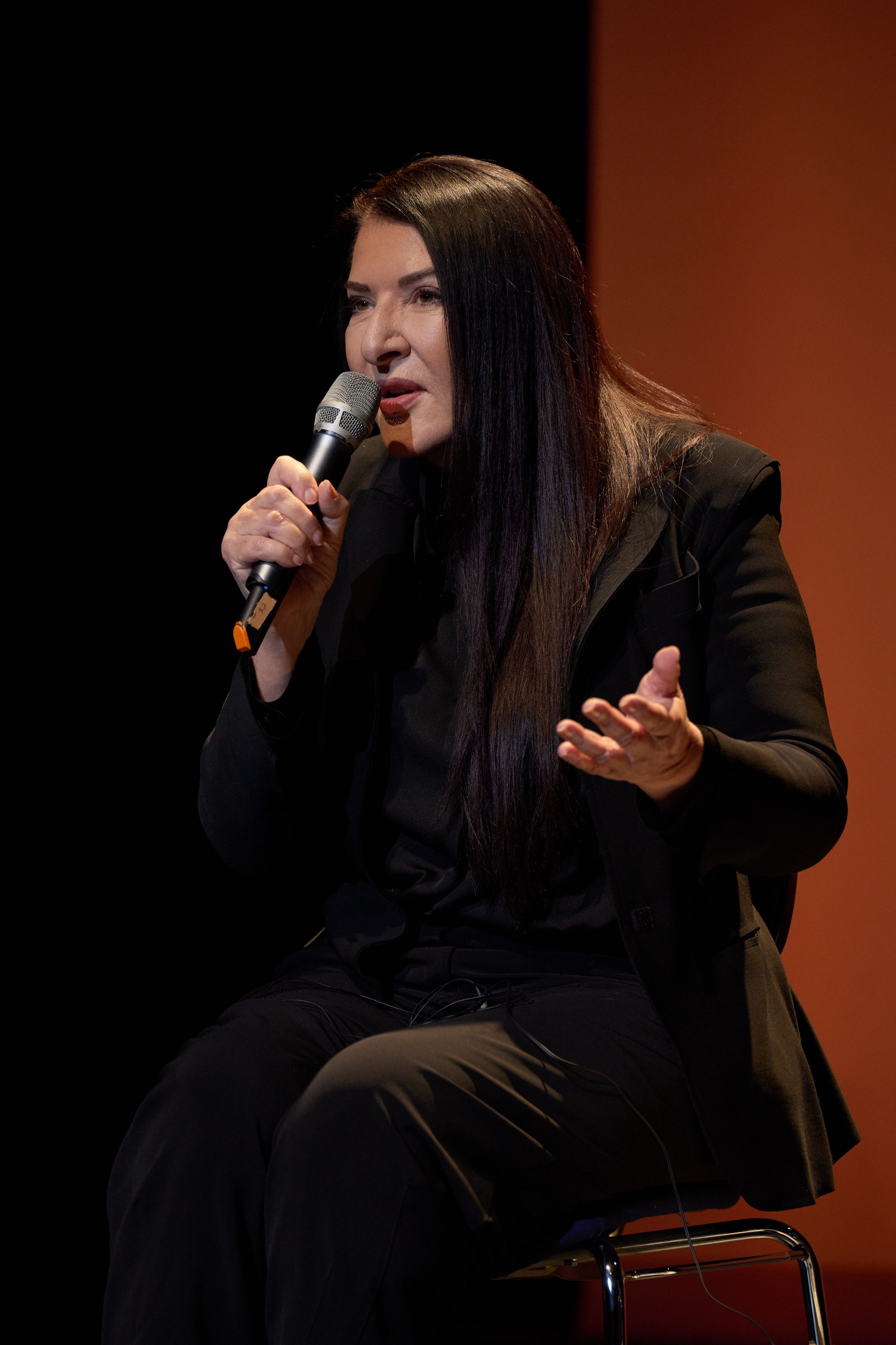 Marina Abramović, erste Inhaberin der Pina Bausch Gastprofessur, Foto: Gustav Glas