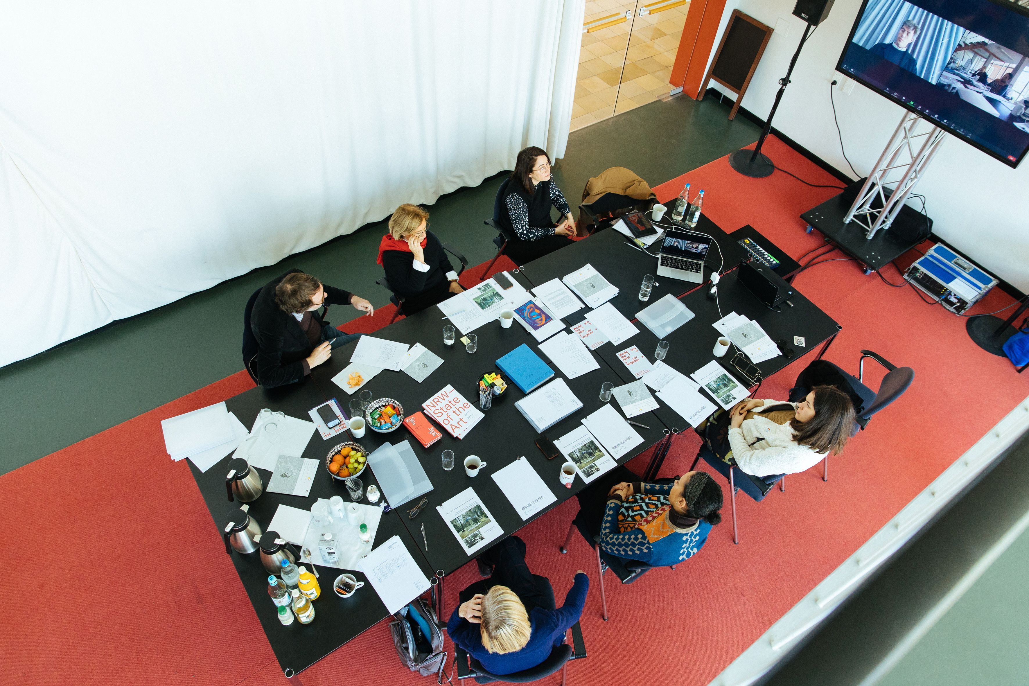 The selection jury for the Kunststiftung NRW - Nam June Paik Award met on February 28 at the Grimme Institut, Marl. (photo: Bozica Babic)