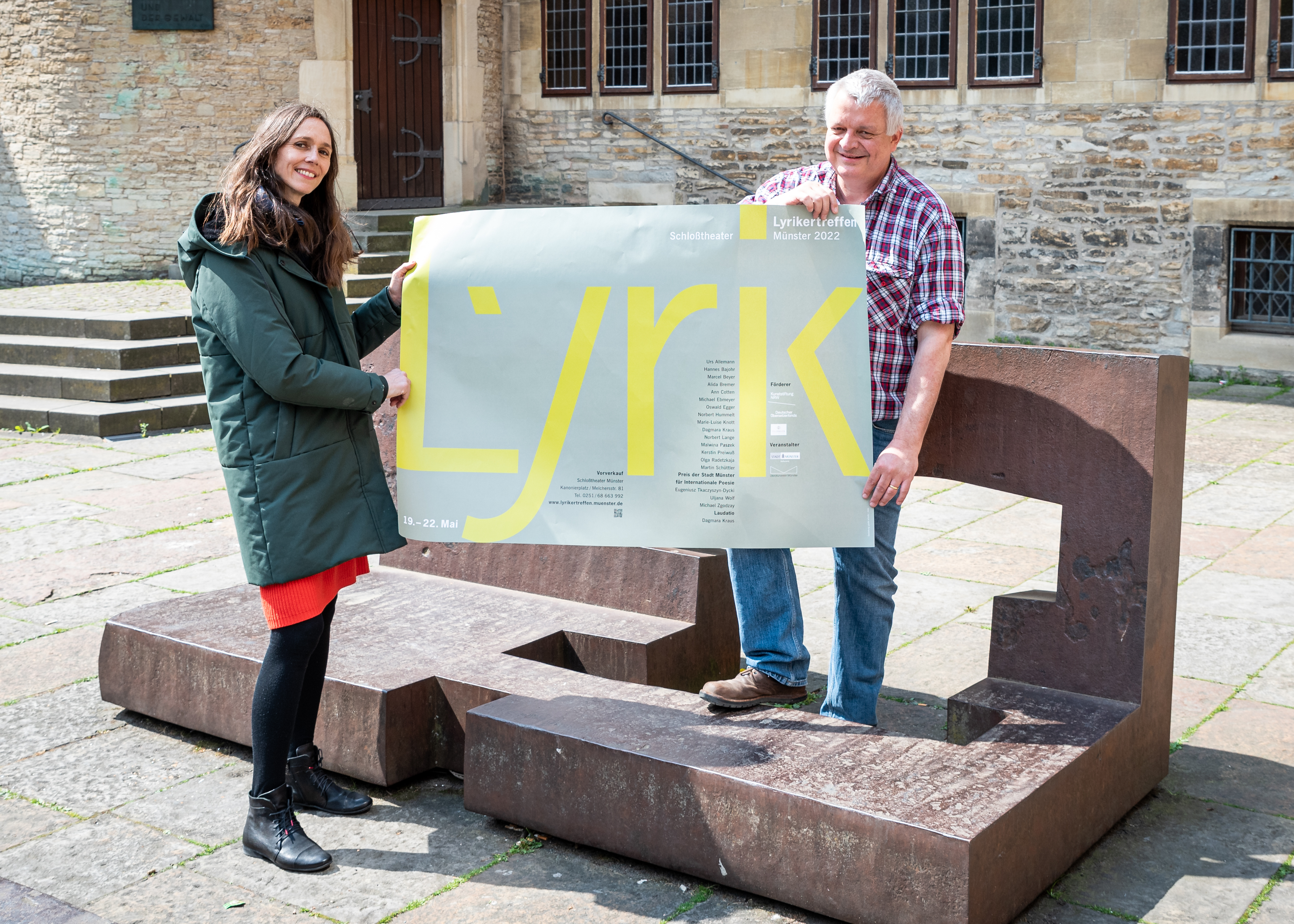 Aurélie Maurin und Ulf Stolterfoht (Künstlerische Leiter:innen), Foto: Stadt Münster/Patrick Schulte 
